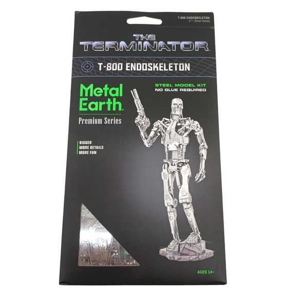 The Terminator T-800 Endoskeleton Metal Earth Premium Series Steel Model Kit - Picture 1 of 9